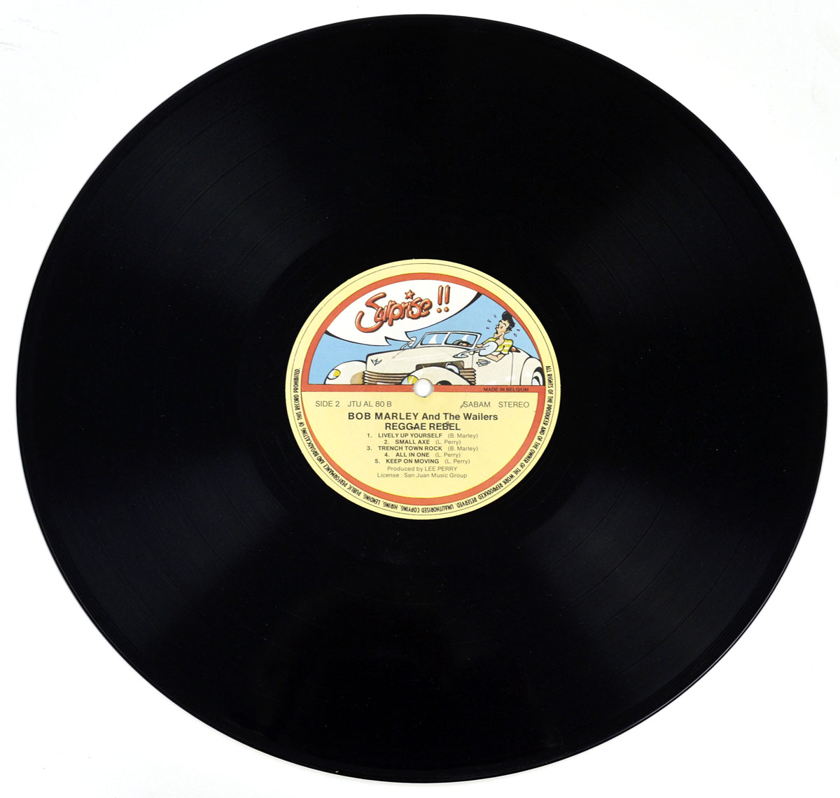 High Resolution Photo of the LP Side Two  of BOB MARLEY & THE WAILERS – Reggae Rebel (Belgium)  https://vinyl-records.nl